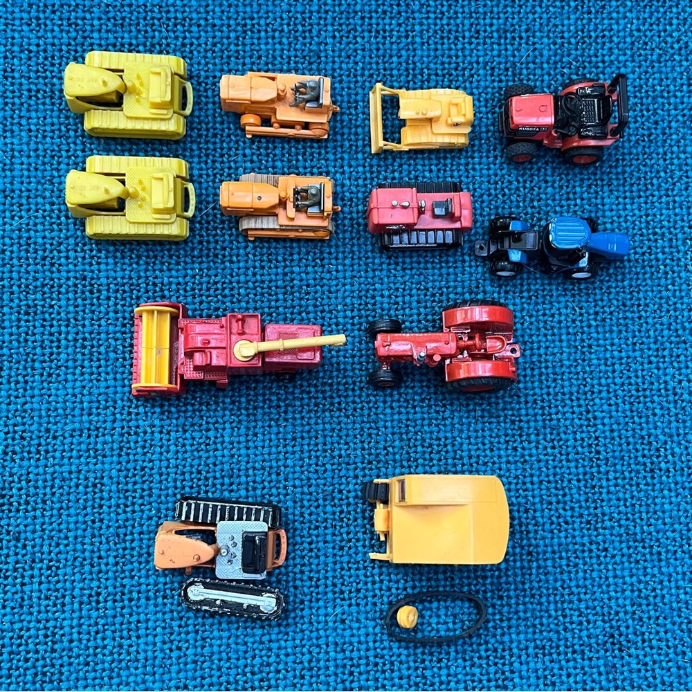 Various Vintage Construction Vehicle Toy Collection